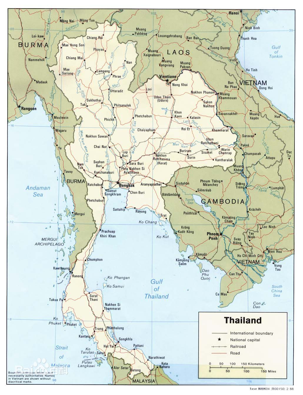泰国地图 泰国地图